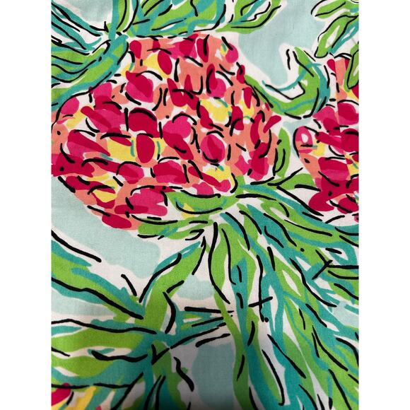 Lilly Pulitzer Delia Sheath Dress Pink & Green Pineapple Spike the Punch - Picture 4 of 7